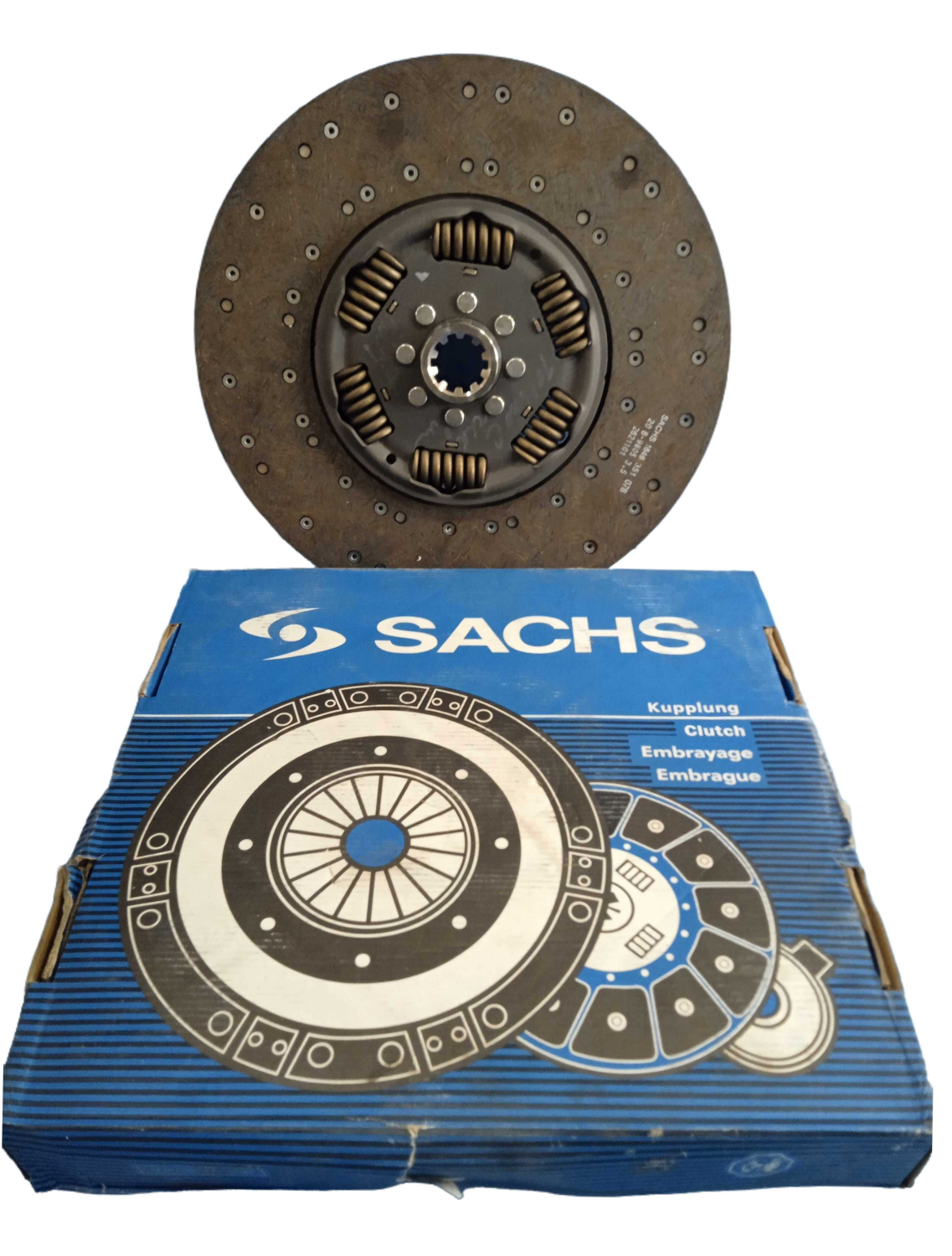 Диск однодискового сцепления ведомый 206 d 430 мм КПП ZF9S/154 / SACHS